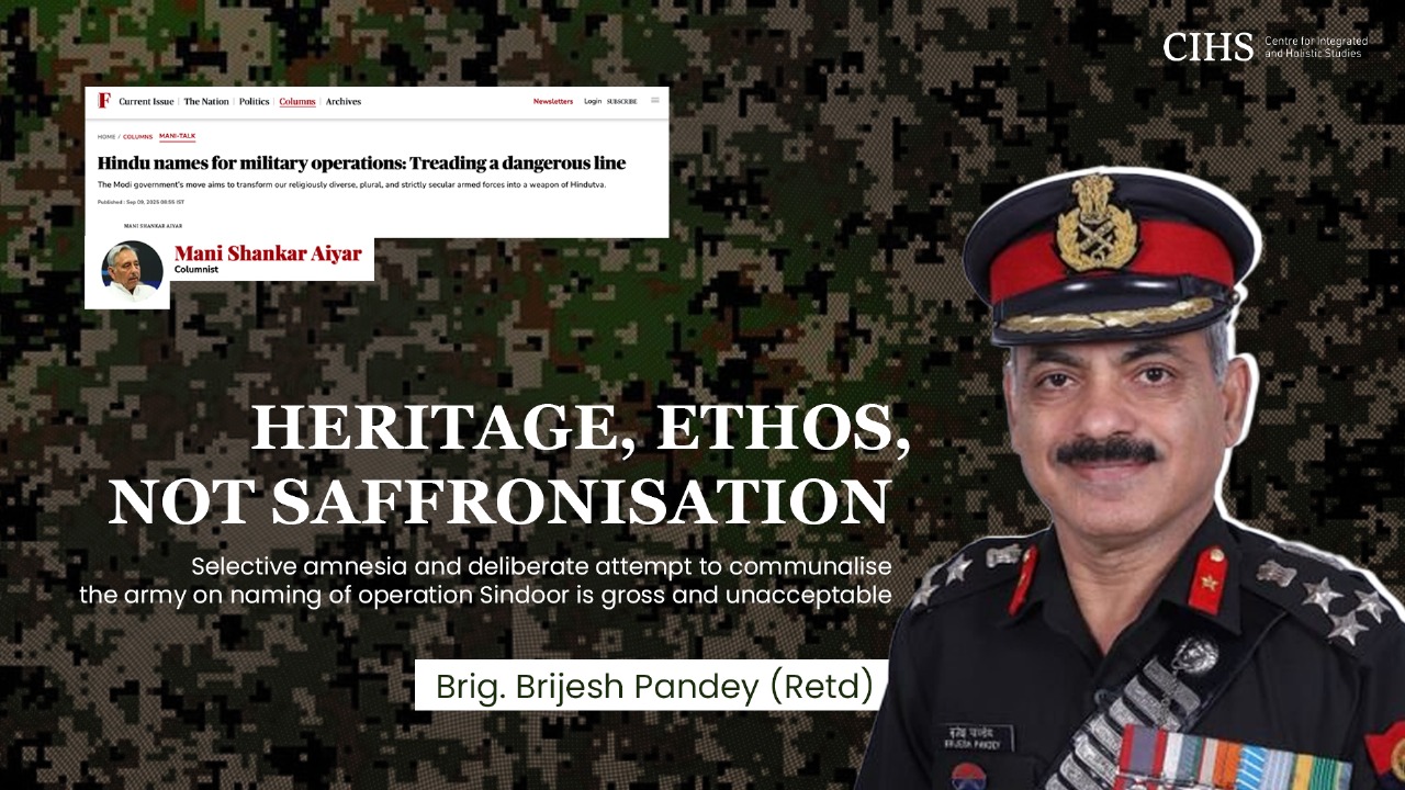 Heritage, Ethos, Not Saffronisation